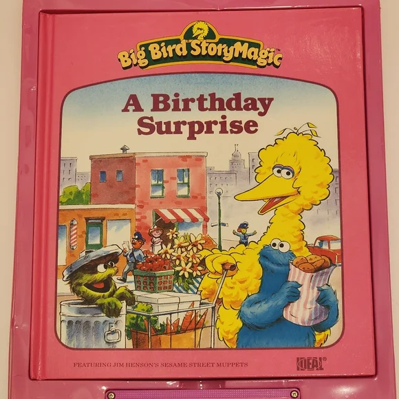 1986 Ideal Big Bird StoryMagic  Storybook & Cassette Tape - A Birthday Surprise - Picture 9 of 16